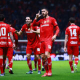 Soccer Football - Liga MX - Toluca v Monterrey - Estadio Nemesio Diez, Toluca, Mexico - September 24, 2025 Toluca's Paulinho celebrates scoring their second goal REUTERS/Eloisa Sanchez © ELOISA SANCHEZ (REUTERS)